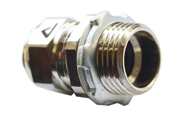 Nickel-plated brass cable gland - 1160.20 - AGRO - IP68 / IP69 / insulated